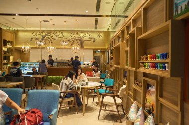 Kennedy şehir içinde bir kafede