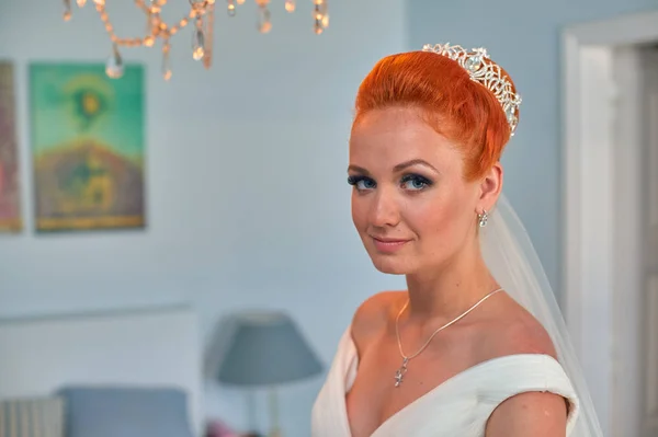 美しい赤毛の花嫁 — ストック写真