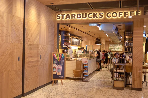 Starbucks cafe interior — Stock Photo, Image