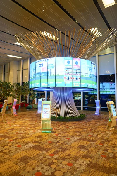 Albero sociale dell'aeroporto di Singapore Changi — Foto Stock