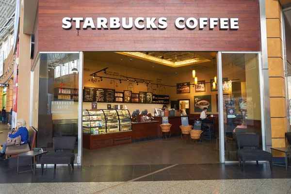 Κατάστημα Starbucks καφέ — Φωτογραφία Αρχείου