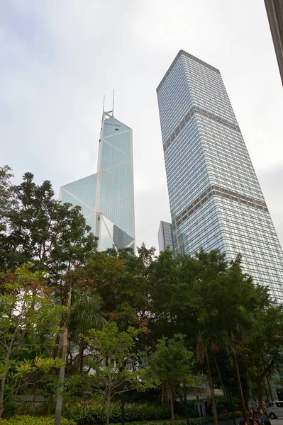 Rascacielos en Hong Kong. — Foto de Stock