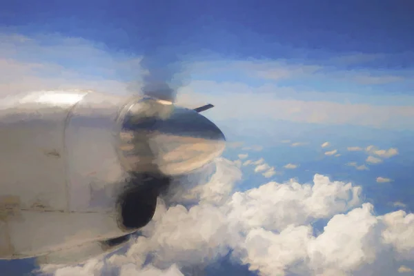 Vista aérea desde el avión —  Fotos de Stock