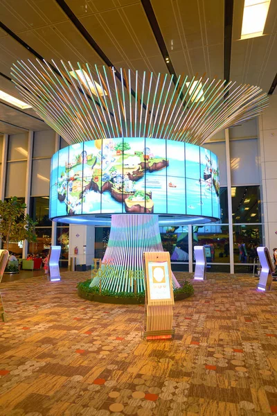 Albero sociale dell'aeroporto di Singapore Changi — Foto Stock