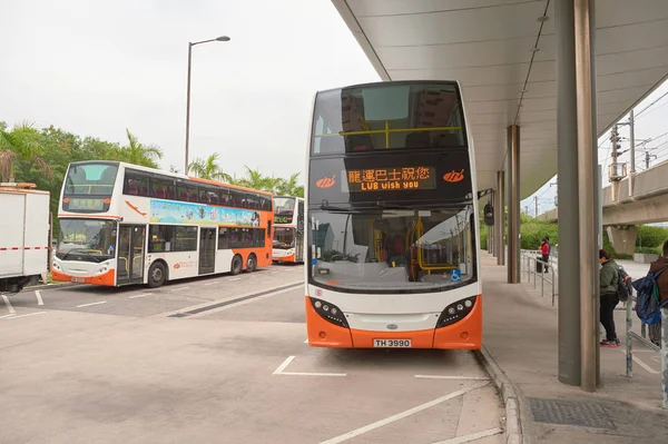 Terminus de ônibus do Aeroporto de Hong Kong — Fotografia de Stock