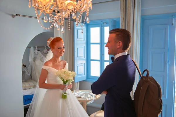 Couple before wedding ceremony — Stock Photo, Image