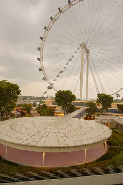 Singapore Flyer in the evening Royalty Free Stock Photos