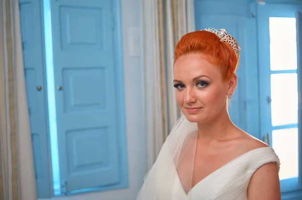 美しい赤毛の花嫁 — ストック写真