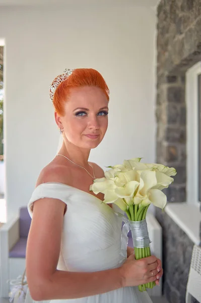 Sposa dai capelli rossi — Foto Stock
