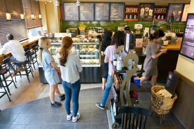  insanlar Starbucks Seul
