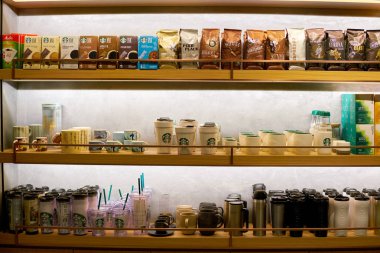 Starbucks Merkezi'nde sergilenen ürünler 