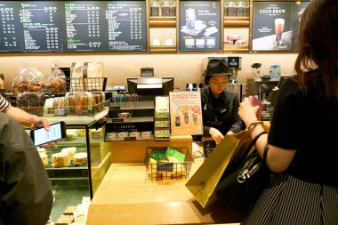 kadın Starbucks Seul