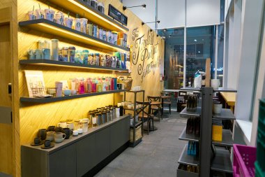 Starbucks Merkezi'nde sergilenen ürünler 