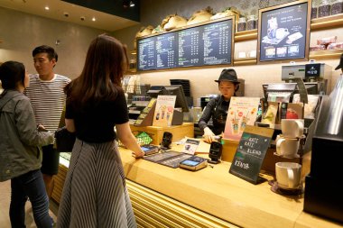  insanlar Starbucks Seul