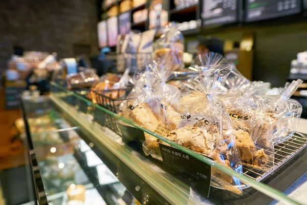 Pasticcini da Starbucks a Seoul — Foto Stock