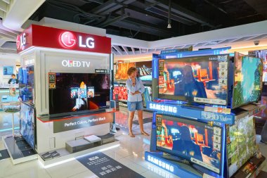 bir elektronik mağazasında alışveriş merkezi 