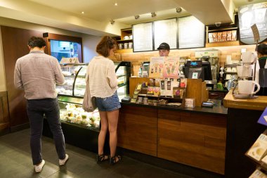  insanlar Starbucks Seul