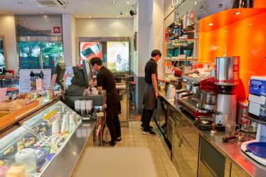 Espressamente Illy Seul'deki içinde Seoul, Güney Kore - yaklaşık Mayıs, 2017: