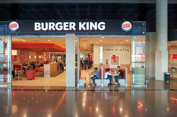 Barcelona Spagna Circa Novembre 2015 Burger King All Aeroporto Barcellona — Foto Stock