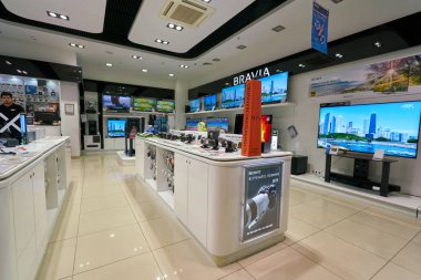 Saint Petersburg, Rusya Federasyonu - yaklaşık Ağustos, 2017: Sony Center Galeria alışveriş merkezi. 