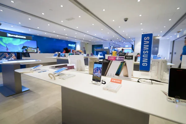 Hong Kong Około Stycznia 2016 Samsung Sklepu Centrum Handlowym Hong — Zdjęcie stockowe