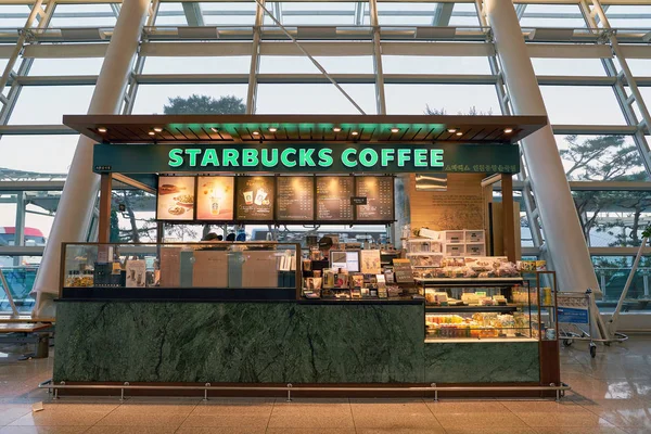 Incheon Jižní Korea Cca Června 2017 Starbucks Letišti Incheon International — Stock fotografie