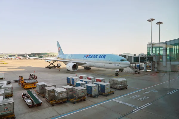 Incheon South Korea Circa May 2017 Korean Air Aircraft Tarmac — Stock Photo, Image