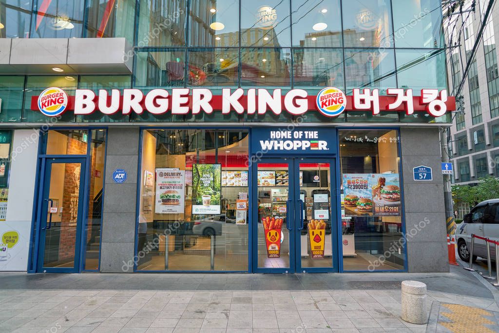 SEOUL, SOUTH KOREA - CIRCA MAY, 2017: Burger King in Seoul. Burger King is an American global chain of hamburger fast food restaurants.