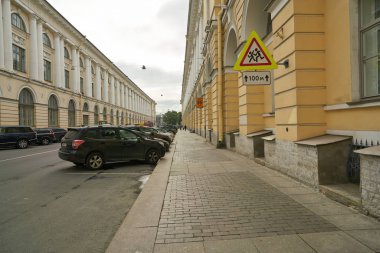 Rusya, Saint Petersburg - Ekim, 2017 yaklaşık: Saint Petersburg kentsel peyzaj, gündüz