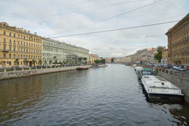 Rusya, Saint Petersburg - Ekim, 2017 yaklaşık: Saint Petersburg kentsel peyzaj, gündüz