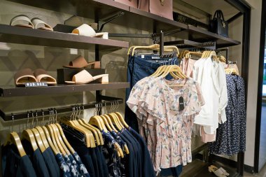 South Korea, Busan - 28 Mayıs 2017: Inside Mixxo mağaza, Lotte mağazası