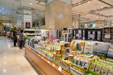 South Korea, Busan - 28 Mayıs 2017: Süper Market, Lotte mağazada Busan