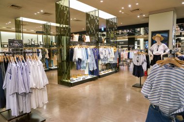 South Korea, Busan - 28 Mayıs 2017: Inside Mixxo mağaza, Lotte mağazası