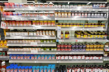 South Korea, Busan - 25 Mayıs 2017: Busan, Lotte Mart içinde