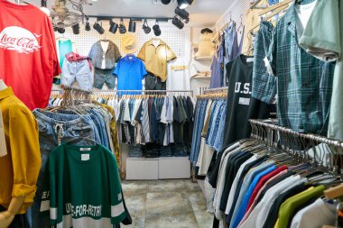 South Korea, Busan - Mayıs, 2017 yaklaşık: mağaza, Lotte mağazada Busan içinde