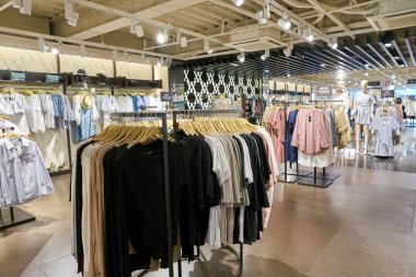 South Korea, Busan - 28 Mayıs 2017: Inside Mixxo mağaza, Lotte mağazası