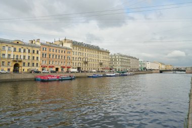 Rusya, Saint Petersburg - Ekim, 2017 yaklaşık: Saint Petersburg kentsel peyzaj, gündüz