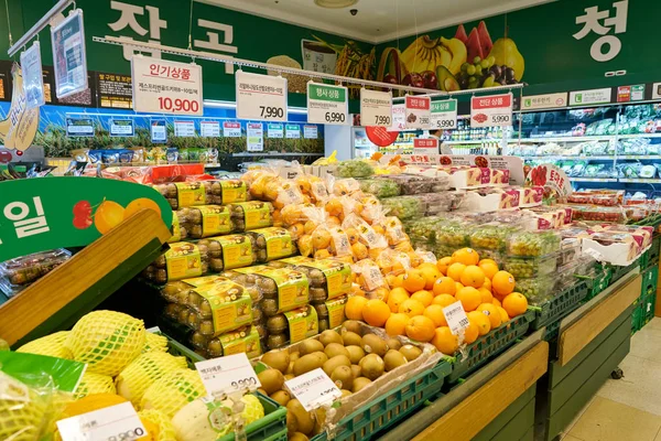 Южный Кореа Бусан Circa May 2017 Внутри Супермаркета Пусане — стоковое фото