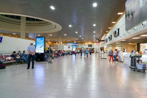 Rússia Saint Petersburg Circa August 2017 Dentro Aeroporto Internacional Pulkovo — Fotografia de Stock