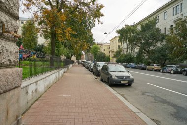 Rusya, Saint Petersburg - Ekim, 2017 yaklaşık: Saint Petersburg kentsel peyzaj, gündüz