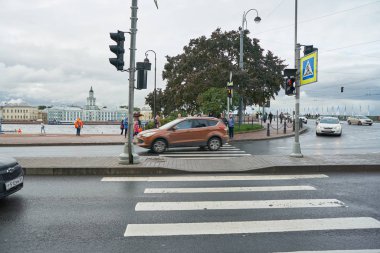 Rusya, Saint Petersburg - Ekim, 2017 yaklaşık: Saint Petersburg kentsel peyzaj, gündüz