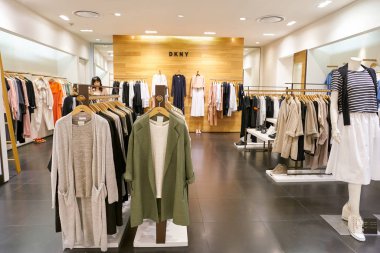Busan, Güney Kore - 28 Mayıs 2017: Dkny mağazası, Lotte mağazası
