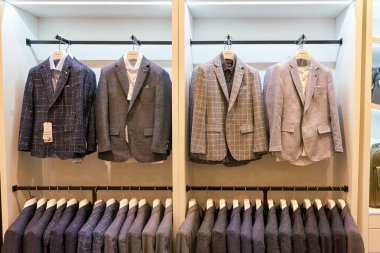 South Korea, Busan - 28 Mayıs 2017: Giyim mağazası, Lotte mağazası