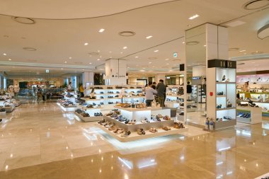 South Korea, Busan - 28 Mayıs 2017: Lotte mağazada içinde Busan