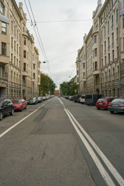 Rusya, Saint Petersburg - Ekim, 2017 yaklaşık: Saint Petersburg kentsel peyzaj, gündüz