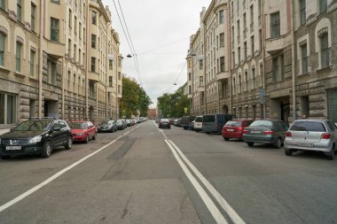 Rusya, Saint Petersburg - Ekim, 2017 yaklaşık: Saint Petersburg kentsel peyzaj, gündüz