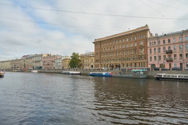 Rusya, Saint Petersburg - Ekim, 2017 yaklaşık: Saint Petersburg kentsel peyzaj, gündüz