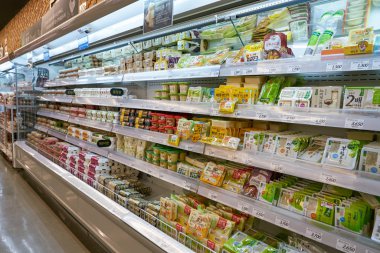 South Korea, Busan - 25 Mayıs 2017: Busan, Lotte Mart içinde