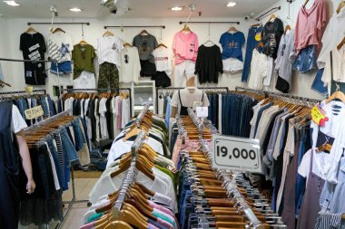 South Korea, Busan - Mayıs, 2017 yaklaşık: mağaza, Lotte mağazada Busan içinde