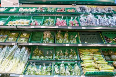 South Korea, Busan - 25 Mayıs 2017: Busan, Lotte Mart içinde